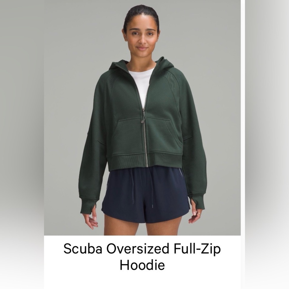 Lululemon Scuba Oversized Full Zip Legacy Green XL/XXL
